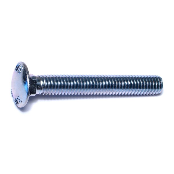 Midwest Fastener Carriage Bolt, Square Neck, 16 (Coarse), 2-3/4 in L, Steel, Zinc Plated, 50 PK 01100 - main